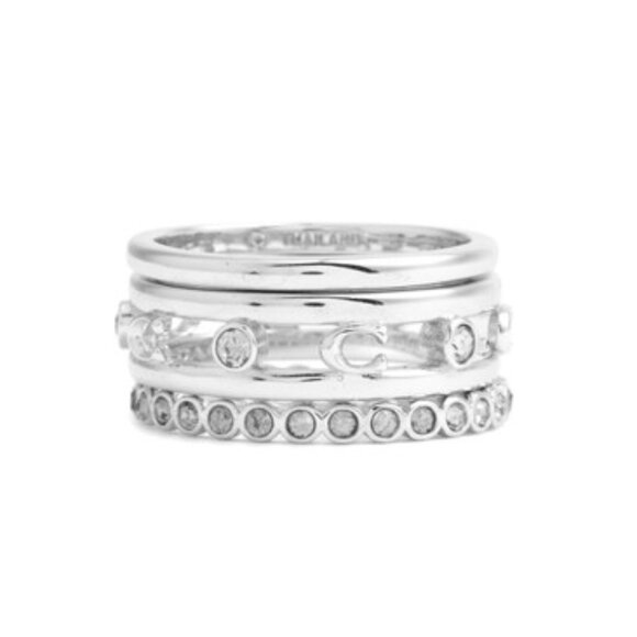 COACH Women's Signature C Open Ring Set - Picture 4 of 11